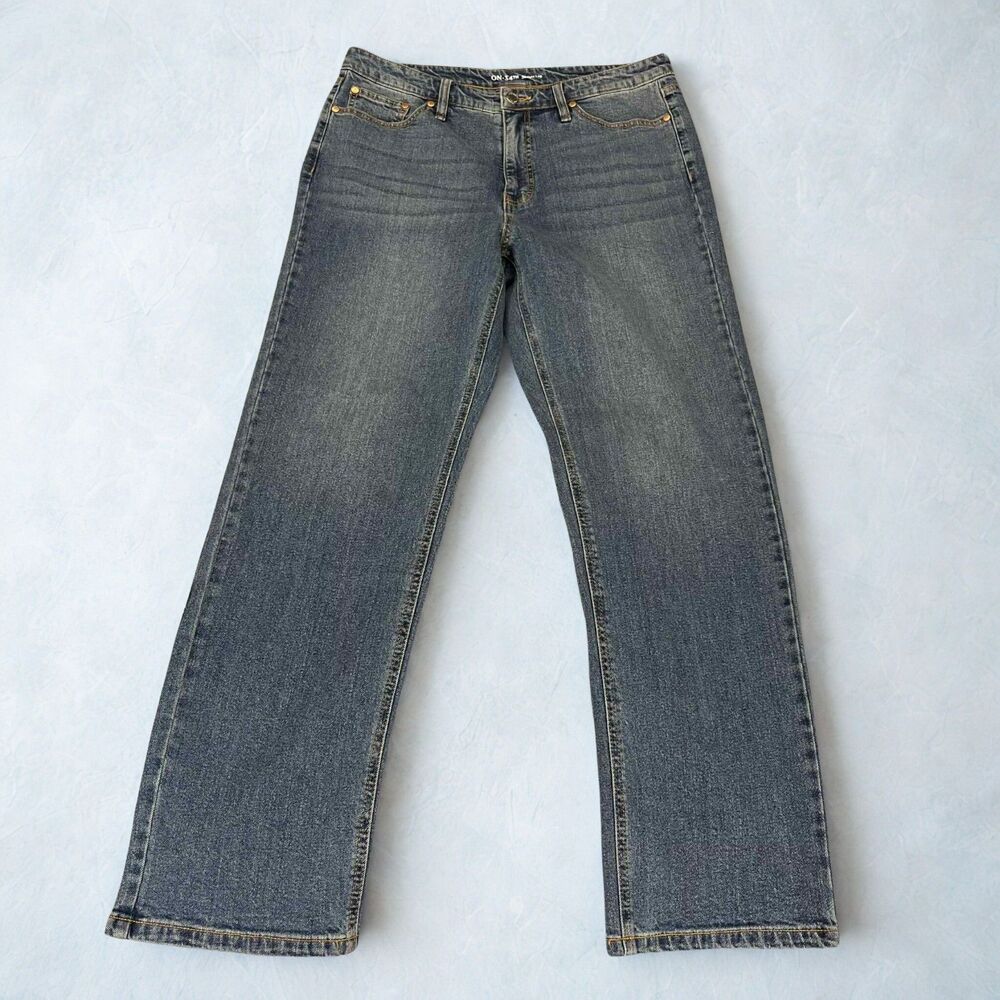 ON 34th Jeans Women's 10/30 Straight Blue Stretch Denim NWT Western Streetwear